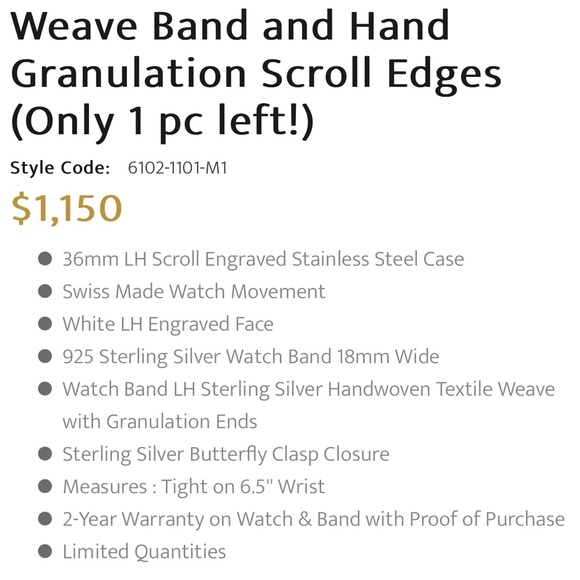 Lois Hill silver and steel bracelet watch - Picture 11 of 11